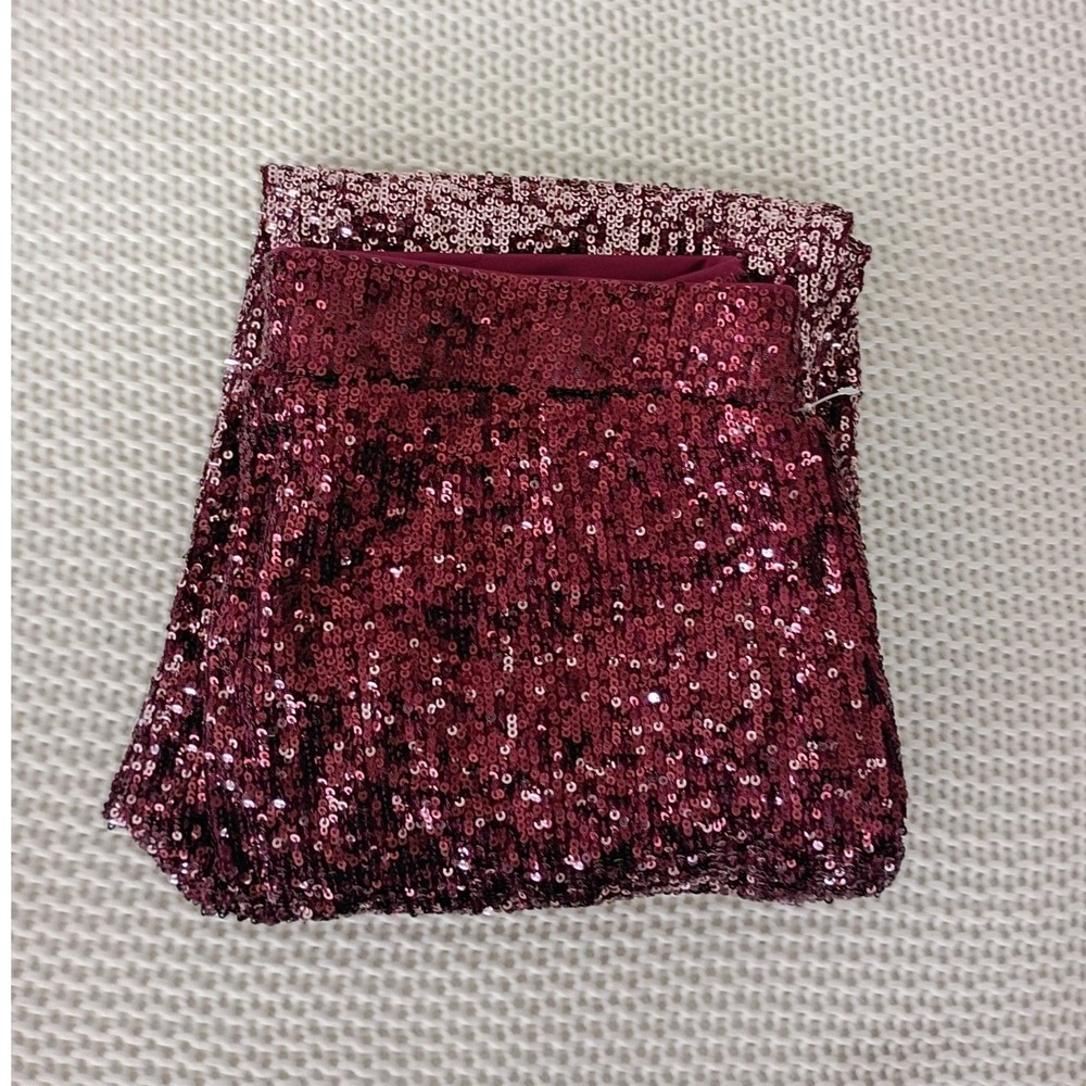 Cable & Gauge Burgundy Sequin Ombre Pants Womens S Party NWOT - Picture 5 of 11